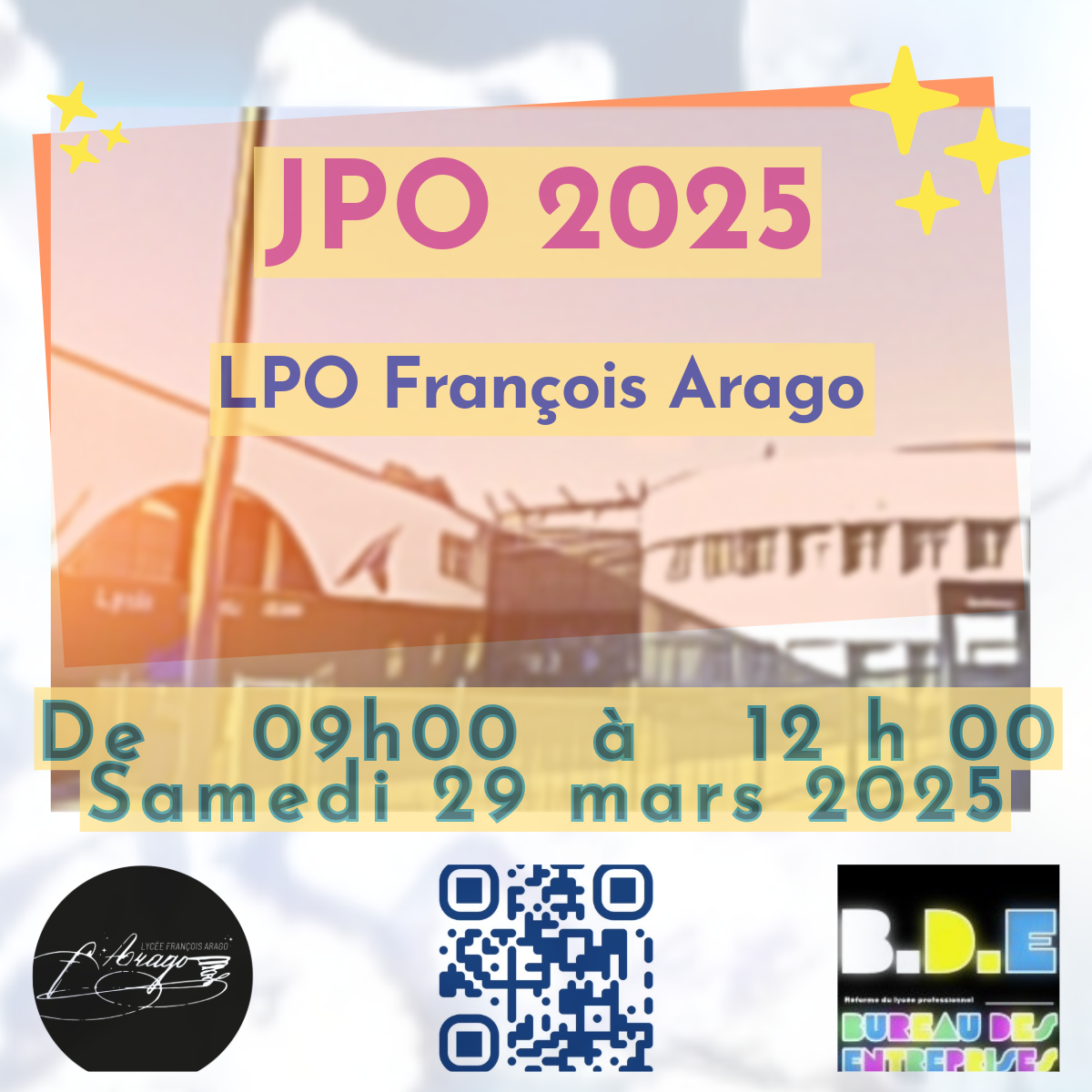 Journée Portes Ouvertes JPO François Arago 2025